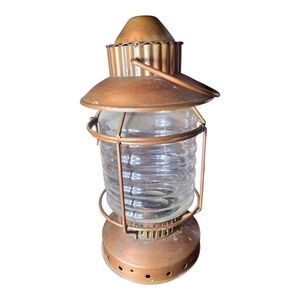 Rustic Brown Metal Lantern